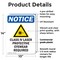 Signmission Radiation & Laser Sign, 14 in H x 10 in W, Plastic, Rectangle OS-2PACK-NS-P-1014-V-10605 - alternate 2
